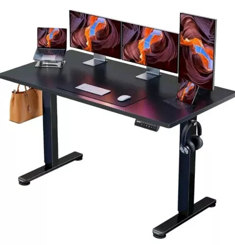 ErGear Height Adjustable Electric Standing Desk, 55 x 28 Inches Sit Stand up ...
