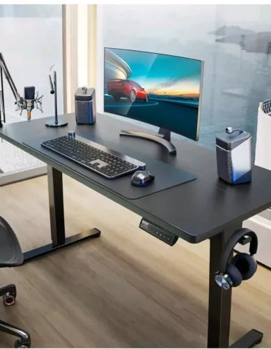 ErGear Height Adjustable Electric Standing Desk, 55 x 28 Inches Sit Stand up ...