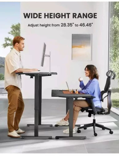 ErGear Height Adjustable Electric Standing Desk, 55 x 28 Inches Sit Stand up ...