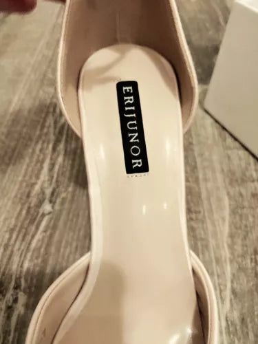 ERIJUNOR Women High Heel Rhinestone Ankle Strap Evening Party Dance Wedding  Sz7