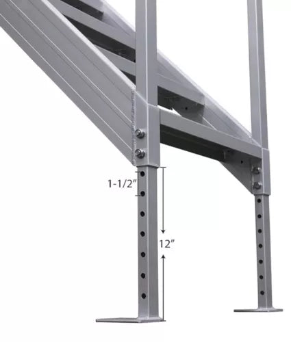 Extreme Max 3005.3846 Universal Mount Dock Stairs with Railing 6 Step 500 Pound