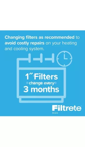 Filtrete 16x25x1, AC Furnace Air Filter MPR 300 Clean Living Basic Dust 6 Pack