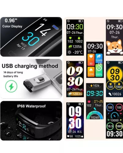 Fitness Tracker with Heart Rate Monitor Step Counter Calories Activity Tracker
