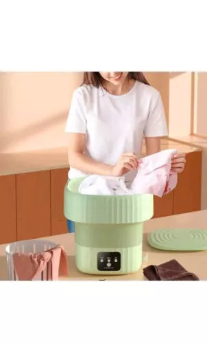 Foldable Portable Washing Machine, Mini Small Portable Washer for Apartments