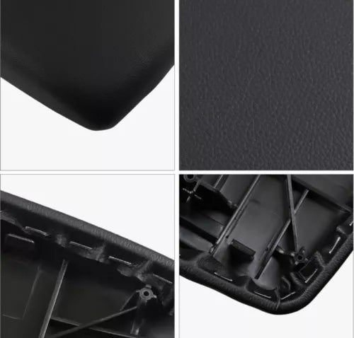 For 2008-13 Toyota Highlander PU Leather Center Console Armrest Cover Lid Black