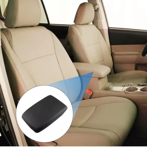 For 2008-13 Toyota Highlander PU Leather Center Console Armrest Cover Lid Black