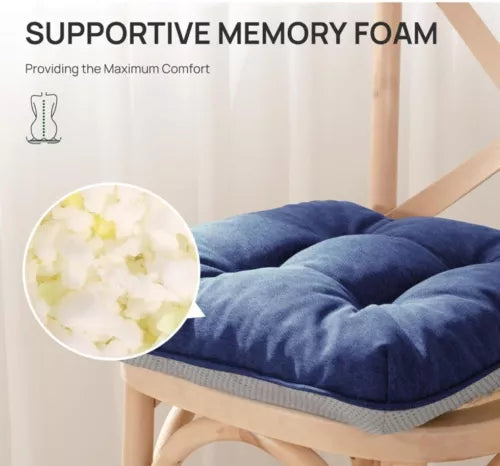 Love's cabin Memory Foam Chair Cushions Set of 4 Outdoor/Indoor Chair Pads fo...