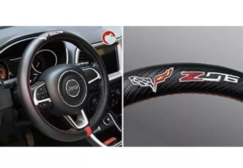 Luxury Chevy Camaro Z06 Car Steering Wheel Cover  Protector 15'' Fast Shipping
