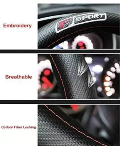 Luxury Chevy Camaro Z06 Car Steering Wheel Cover  Protector 15'' Fast Shipping