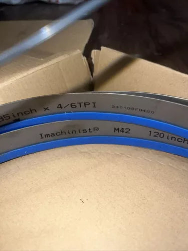 Machinist S120146 M42 Grade 120” Long 1” Wide 4/6 TPI Bi-Metal Cutting Saw Blade