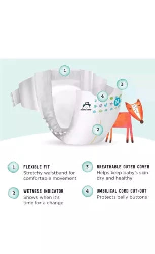 Mama Bear Gentle Touch Diapers, Hypoallergenic, Newborn, 120 Count 4 Pack of 30