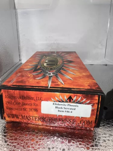 MASTERS OF DEFENSE Neck Or Belt Knife Elishewitz Phoenix #46-4 Limited Rare Box