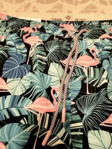 Member's Mark Men's 4-Way Stretch UPF 50 Resort Swim Trunk Flamingo Size XXL