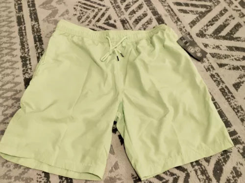 Men's SMONTY Lime green Swim Trunks (Size XL)