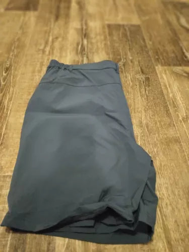 Mens Elasticated Cargo Shorts Casual Work Combat  Pockets XL Blue