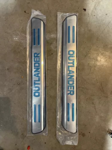 Metal Mitsubishi Outlander Accessories Door Sill Scuff Plates Protectors 2011-24