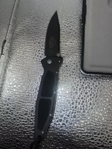 MICROTECH MINI SOCOM Black Plain Blade 154 CM Original All Paper Work Box 9/98 !