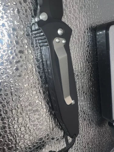 MICROTECH MINI SOCOM Black Plain Blade 154 CM Original All Paper Work Box 9/98 !