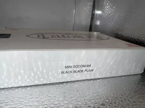 MICROTECH MINI SOCOM Black Plain Blade 154 CM Original All Paper Work Box 9/98 !