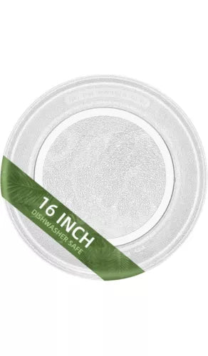 Microwave Glass Plate 16” Replacement for Glass Turntable Compatible