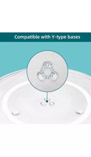 Microwave Glass Plate 16” Replacement for Glass Turntable Compatible