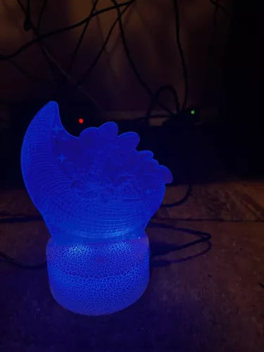 Minnie Mouse 3D Night Light Multi Color Changing Illusion Lamp For Kids Gift