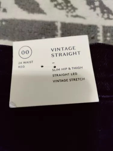 Women's High-Rise Vintage Straight Jeans - Universal Thread Black, 00