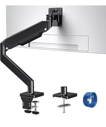 Monitor Desk Mount Fits 22-42'' Heavy Duty Widescreen, Gas Spring Single Monit