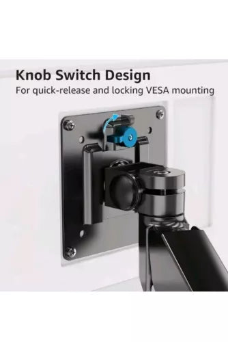 Monitor Desk Mount Fits 22-42'' Heavy Duty Widescreen, Gas Spring Single Monit
