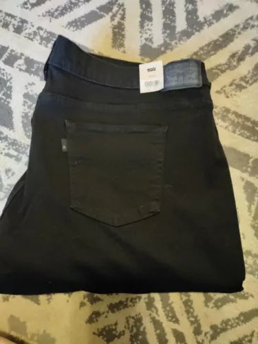 Women's Plus Size High Rise Jean Shorts - Ava & Viv - Black 22W NWT