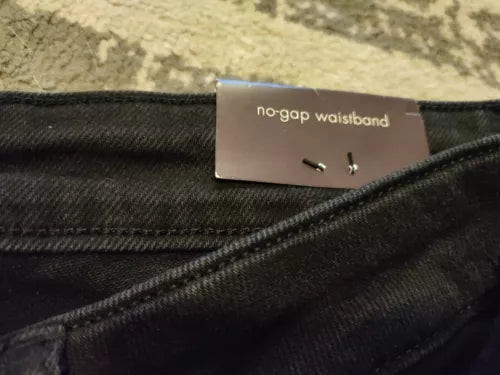 Women's Plus Size High Rise Jean Shorts - Ava & Viv - Black 22W NWT