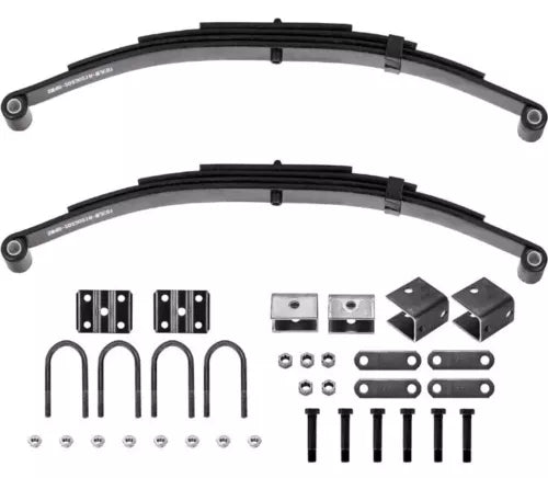 Youxmoto 3500lb Single Trailer Axle Suspension Kit Leaf Spring U-Bolt &...