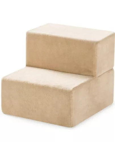 ZINUS Foam 13 Inch X-Small, 2 Step Pet Stairs, sized as 14” x 17” x 13”