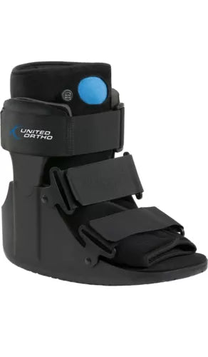 United Ortho Short Air Cam Walker Fracture Boot Fits Left or Right Black SIze XS