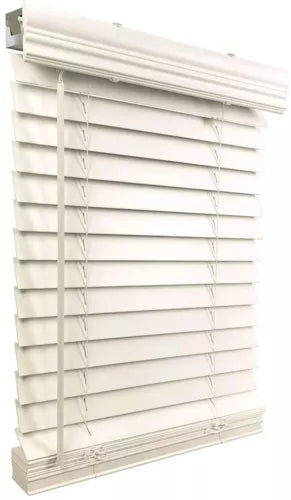 US Window And Floor 2" Faux Wood 46.625" W x 72" H, Inside Mount Cordless Win...