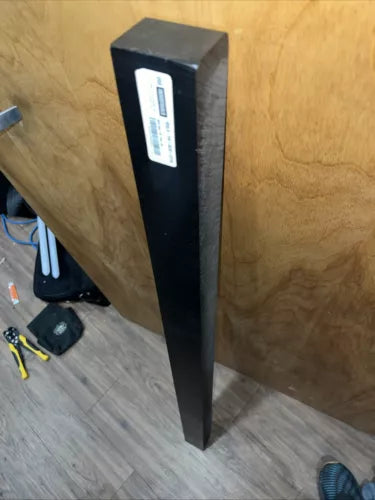 USA Delrin Acetal Homopolymer Plastic Bar Black BULK-PS-ACB-2110 48” 2.5