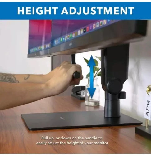 Mount-It! Freestanding Dual Monitor Stand 17" to 32", Height Adjustable, Tension