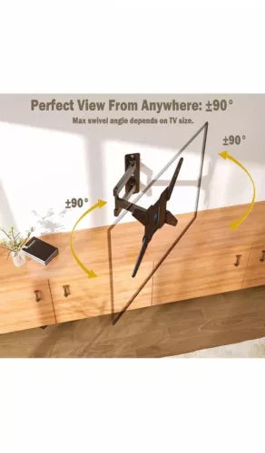 Mounting Dream UL Listed TV Wall Mount for Most 26-55 Inch TVs, Full Motion TV