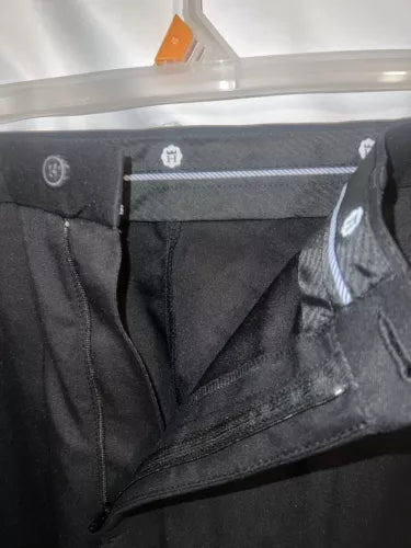 NEW Haggar Clothing Cool 18 Performance Classic Fit Pants Sz 44Wx30L Black Men’s