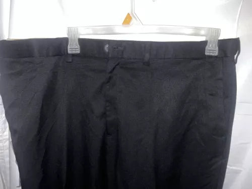 NEW Haggar Clothing Cool 18 Performance Classic Fit Pants Sz 44Wx30L Black Men’s