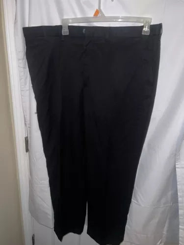 NEW Haggar Clothing Cool 18 Performance Classic Fit Pants Sz 44Wx30L Black Men’s