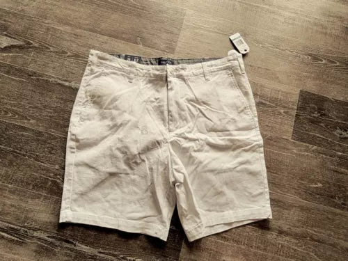 Nautica Shorts Women's 36w White Flat Front Deck Shorts 8.5 Inseam