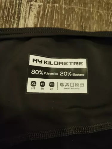 MY KILOMETRE Womens Racerback Tri Tank Performance Black Xl