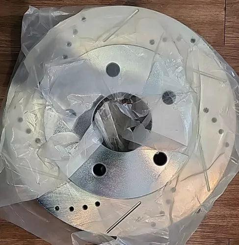 New TRQ BFA74680 Performance brake rotor set