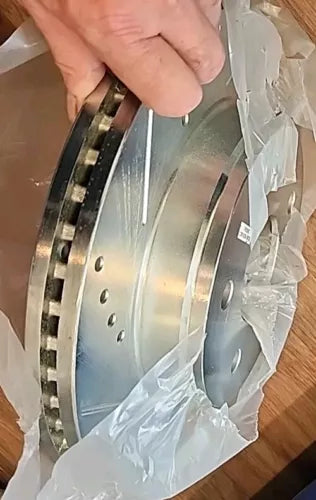 New TRQ BFA74680 Performance brake rotor set