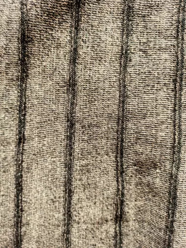 Nina Leonard Fit and Flare Sweater Dress Size M Gold Black Shimmer 3/4 Sleeve