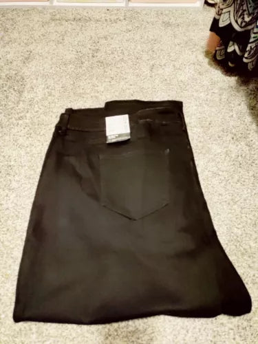 NINE WEST WOMEN'S PETITES  SCULPTING DENIM BLACK JEANS 30W P NEW