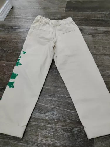 NWOT Rowing Blazers Youth Ivy Vine Print Khaki Pants Size XS 4-5