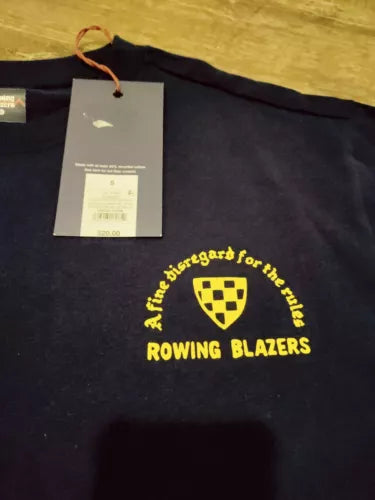 NWT Rowing Blazers Blue Graphic T-Shirt Size Small