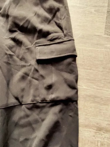 NWT Women’s Size 12 Intempo Black Cargo Jogger Pants Elastic Ankle Side Pockets